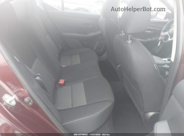 3N1AB8CV7SY302014 2025 NISSAN SENTRA Maroon VIN sticker view