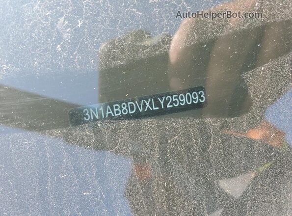 3N1AB8DVXLY259093 2020 NISSAN SENTRA Черный Вид подкапотного пространства
