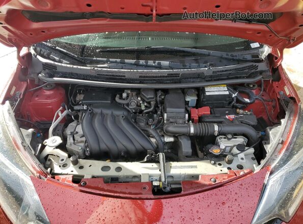 3N1CE2CP7HL355137 2017 NISSAN VERSA Red Widok wnętrza z tyłu