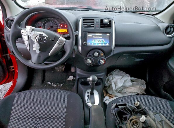 3N1CK3CPXKL235984 2019 NISSAN MICRA Red Առջևի վահանակի տեսք