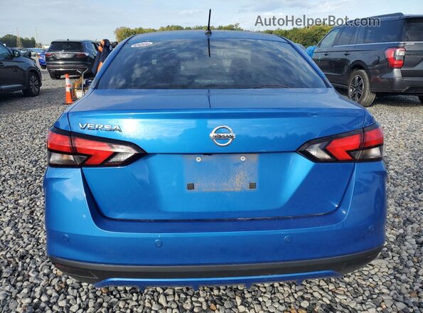 3N1CN8DV6ML895895 2021 NISSAN VERSA Blue Вид ззаду