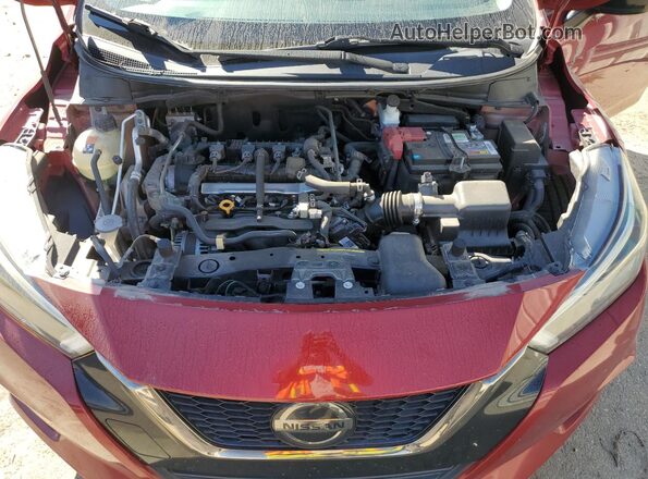 3N1CN8FV6LL826197 2020 NISSAN VERSA Темно-бордовый Вид задней части салона