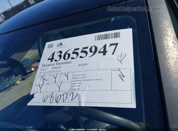 3N1CP5BV1PL532226 2023 NISSAN KICKS Black 