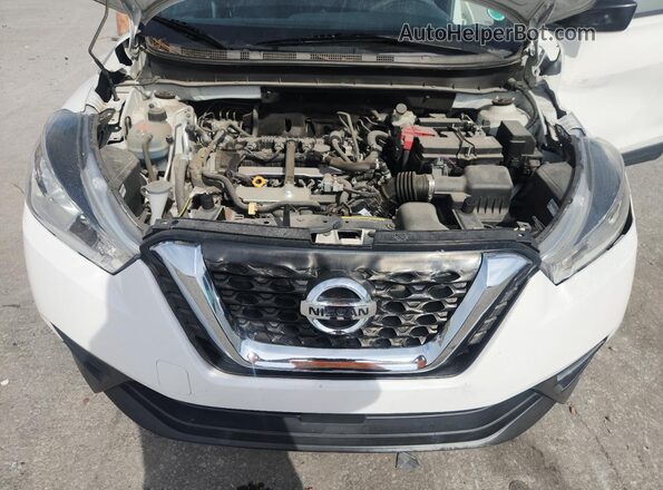 3N1CP5BV6LL521264 2020 NISSAN KICKS White Vista del compartimento del motor