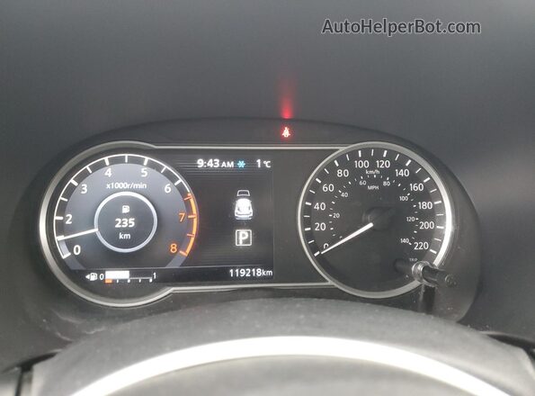 3N1CP5CUXKL494624 2019 NISSAN KICKS Black Vista del cuadro de instrumentos
