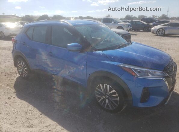 3N1CP5CV2ML558411 2021 NISSAN KICKS Blue წინა მარჯვენა