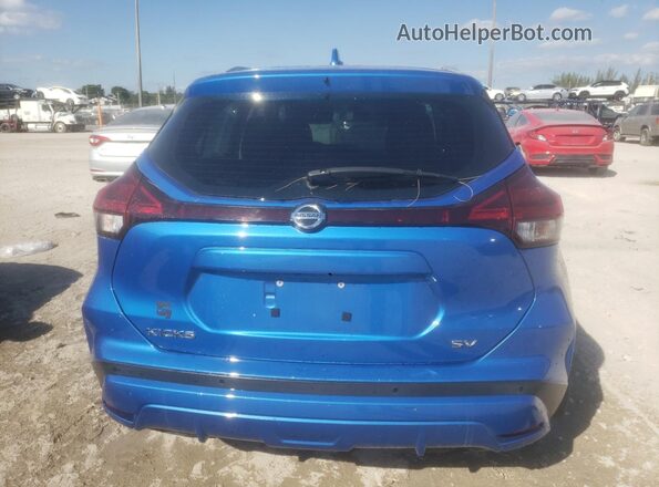 3N1CP5CV2ML558411 2021 NISSAN KICKS Blue უკანა ხედი