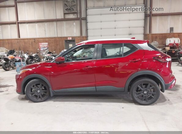 3N1CP5CV3ML557641 2021 NISSAN KICKS Red სალონის 360-გრადუსიანი ხედი
