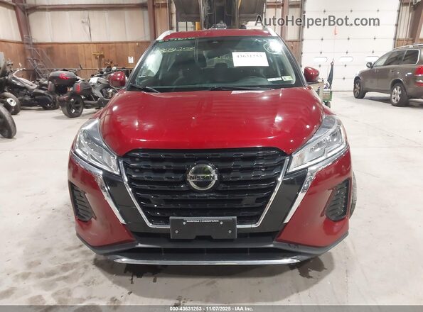 3N1CP5CV3ML557641 2021 NISSAN KICKS Red ხელსაწყოთა პანელის ხედი