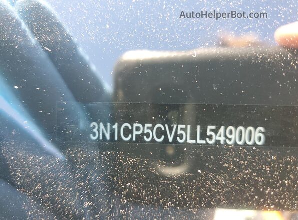 3N1CP5CV5LL549006 2020 NISSAN KICKS Black VIN sticker view