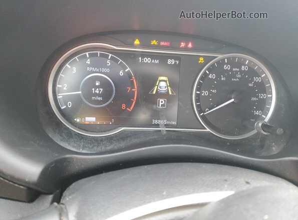 3N1CP5CV5LL570213 2020 NISSAN KICKS Blue Вид щитка приладів