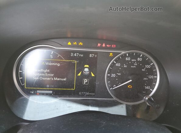 3N1CP5DV0LL530426 2020 NISSAN KICKS White Սարքավորումների վահանակի տեսք