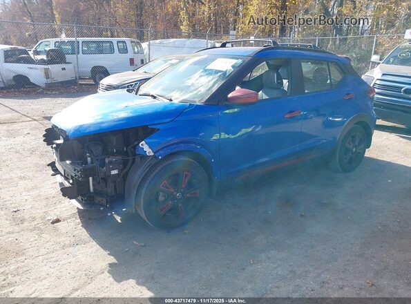 3N1CP5DV0ML489040 2021 NISSAN KICKS Blue Przód lewy