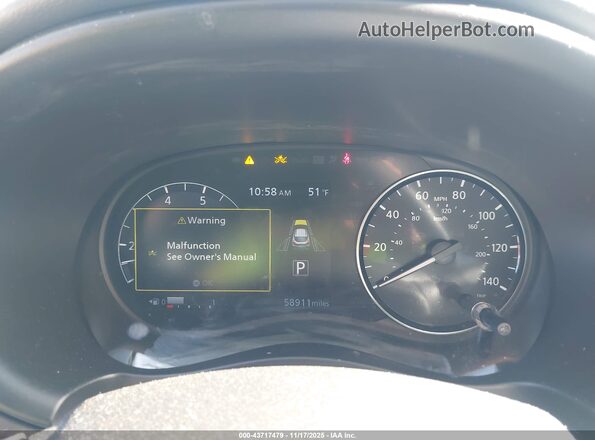 3N1CP5DV0ML489040 2021 NISSAN KICKS Blue Widok tylnych siedzeń