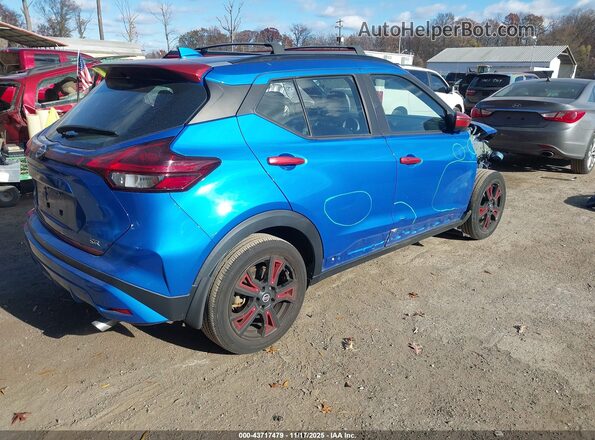 3N1CP5DV0ML489040 2021 NISSAN KICKS Blue Tył prawy