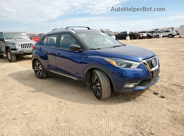 3N1CP5DV7LL556621 2020 NISSAN KICKS Синий Передняя правая четверть