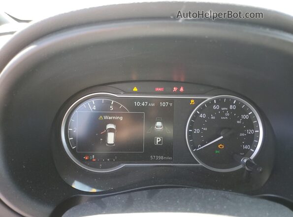 3N1CP5DV7LL564718 2020 NISSAN KICKS Белый Вид щитка приборов