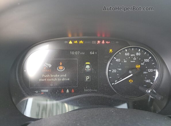 3N1CP5DVXRL484564 2024 NISSAN KICKS Красный Вид щитка приборов