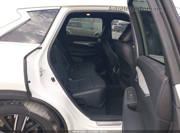 3PCAJ5BA1MF116500 2021 INFINITI QX50 White VIN კოდის სტიკერის ხედი
