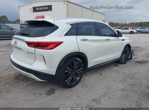 3PCAJ5BA1MF116500 2021 INFINITI QX50 White უკანა მარჯვენა