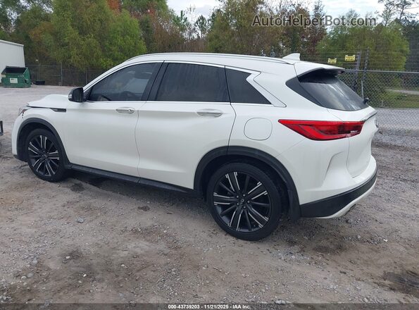 3PCAJ5BA1MF116500 2021 INFINITI QX50 White უკანა მარცხენა