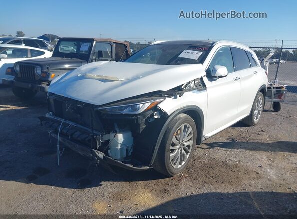 3PCAJ5BA1PF118185 2023 INFINITI QX50 White Передня ліва чверть
