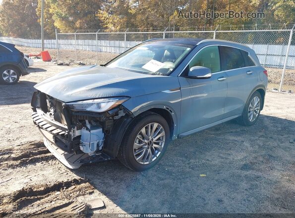 3PCAJ5BA3PF117006 2023 INFINITI QX50 Gray Առջևի ձախ երեք քառորդ տեսարան