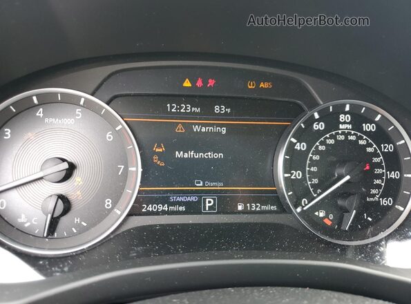 3PCAJ5BA4PF117502 2023 INFINITI QX50 White Սարքավորումների վահանակի տեսք