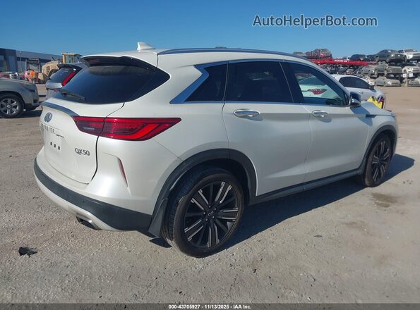 3PCAJ5BA6MF125984 2021 INFINITI QX50 White უკანა მარჯვენა