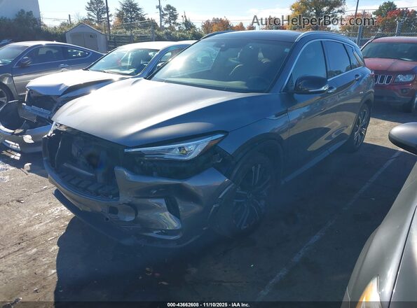 3PCAJ5BAXMF105477 2021 INFINITI QX50 Серый Передняя левая четверть