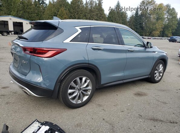 3PCAJ5BB1NF120637 2022 INFINITI QX50 Blue Rear right