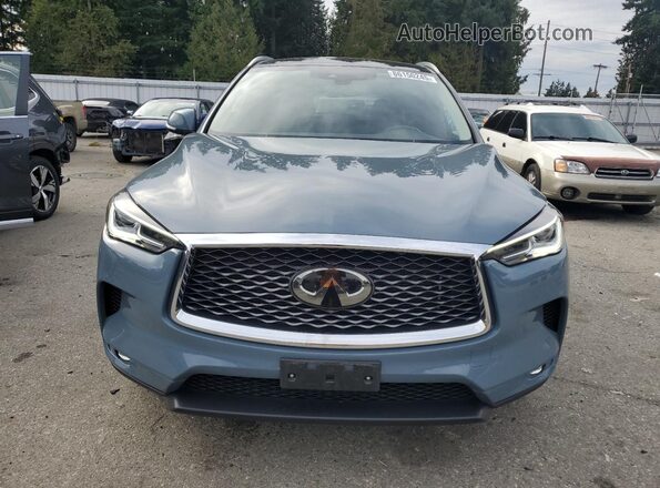 3PCAJ5BB1NF120637 2022 INFINITI QX50 Blue Front view