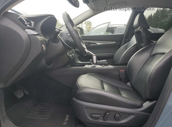 3PCAJ5BB1NF120637 2022 INFINITI QX50 Blue Front interior view