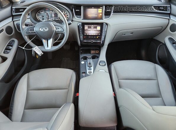 3PCAJ5BB3PF123431 2023 INFINITI QX50 Blue Вид панелі приладів