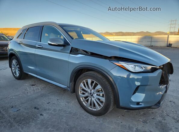 3PCAJ5BB3PF123431 2023 INFINITI QX50 Blue Передня права чверть