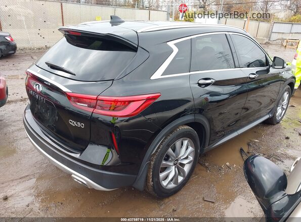 3PCAJ5BB9MF115491 2021 INFINITI QX50 Black უკანა მარჯვენა
