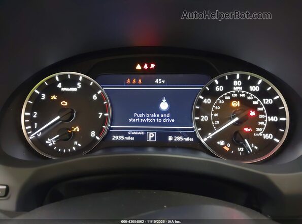 3PCAJ5BBXSF107381 2025 INFINITI QX50 Gray Widok tylnych siedzeń