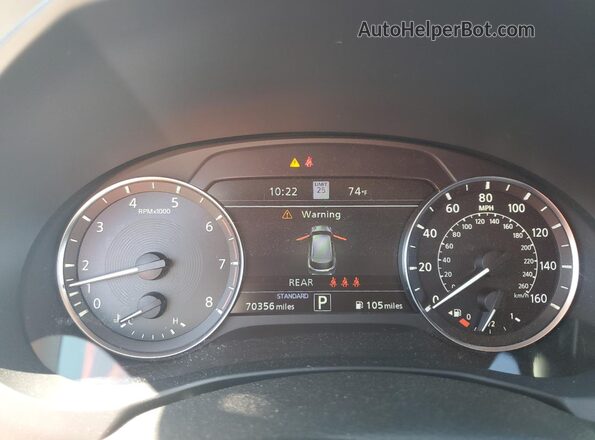3PCAJ5CA1MF112624 2021 INFINITI QX50 White Вид щитка приладів
