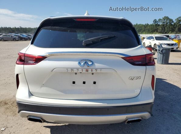 3PCAJ5CA1MF112624 2021 INFINITI QX50 White Вид ззаду