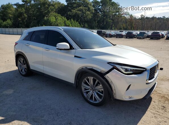 3PCAJ5CA1MF112624 2021 INFINITI QX50 White Передня права чверть