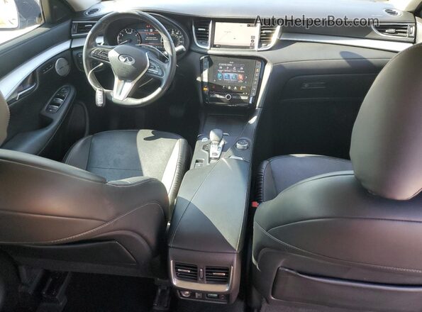 3PCAJ5CA1MF112624 2021 INFINITI QX50 White Вид панелі приладів