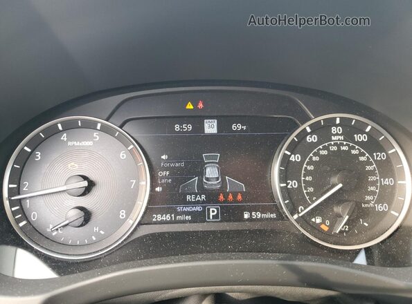 3PCAJ5CB8MF107445 2021 INFINITI QX50 Серый Вид щитка приборов