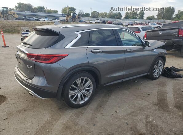 3PCAJ5CB8MF107445 2021 INFINITI QX50 Серый Задняя правая четверть
