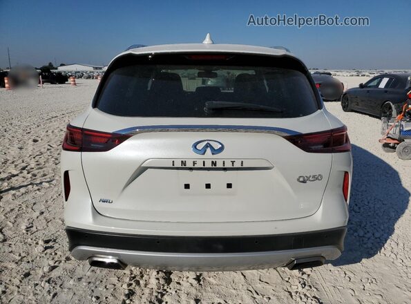3PCAJ5CB8NF121685 2022 INFINITI QX50 White Հետևի տեսք