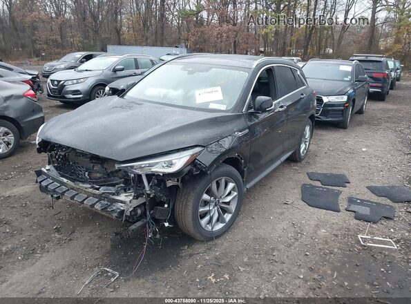 3PCAJ5CBXNF108856 2022 INFINITI QX50 Black Передня ліва чверть