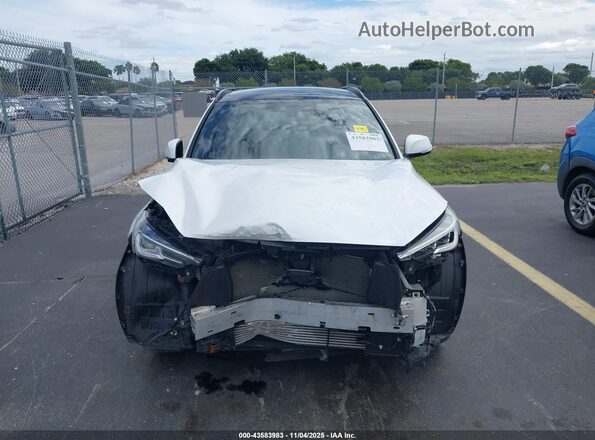 3PCAJ5FA2RF102106 2024 INFINITI QX50 White Вид щитка приладів