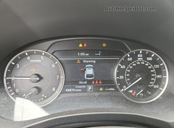 3PCAJ5J35NF102619 2022 INFINITI QX55 Gray Вид щитка приладів