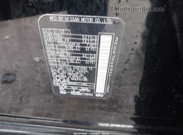 3PCAJ5KR9PF111250 2023 INFINITI QX55 Black 