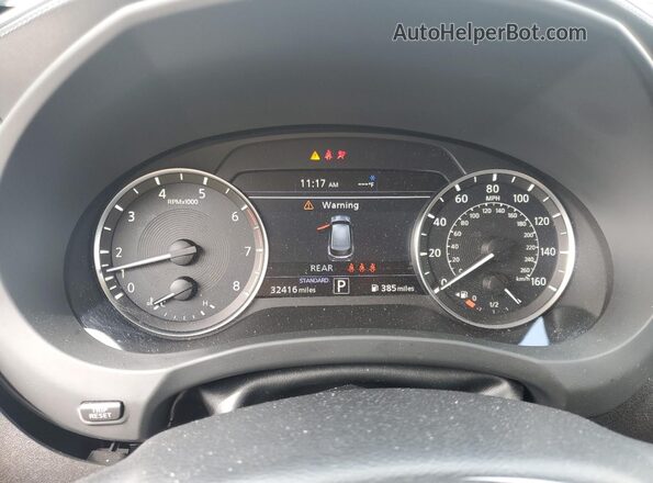 3PCAJ5M13LF119555 2020 INFINITI QX50 Blue ხელსაწყოთა პანელის ხედი