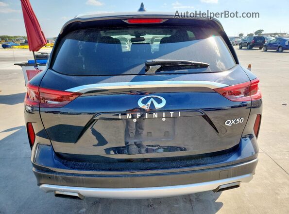 3PCAJ5M14LF113571 2020 INFINITI QX50 Blue Вид ззаду